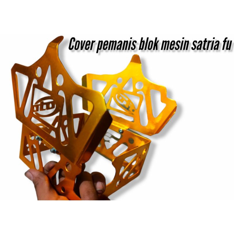 COVER PEMANIS MESIN SATRIA FU COVER BLOK MESIN SATRIA FU CNC PER SET BLOK MESIN SATRIA FU OTOTREND