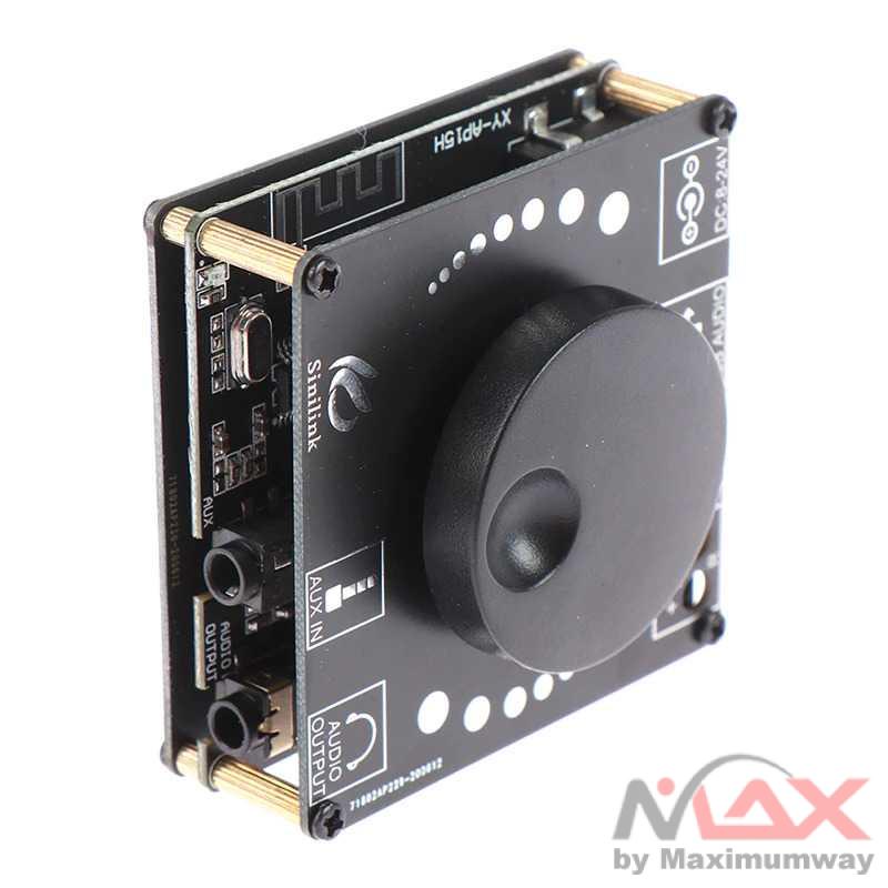 Bluetooth 5.0 Amplifier HiFi  Output 2 x 50W Input 5V 2A Ampli Blutut DIY untuk mengganti Ampli Speaker Aktif yang rusak Mini Bluetooth 5.0 50W+50W Wireless o Power Digital Amplifier Board Stereo Amp 3.5MM AUX USB APP