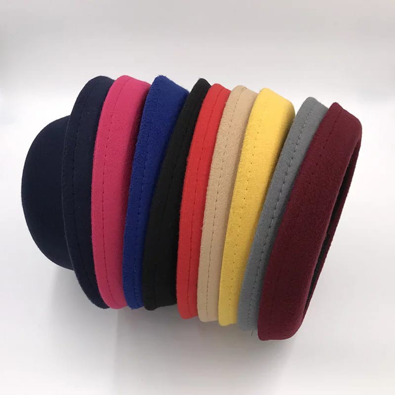 TOPI ANAK BOWLER FEDORA CHAPLIN HAT POLOS-2