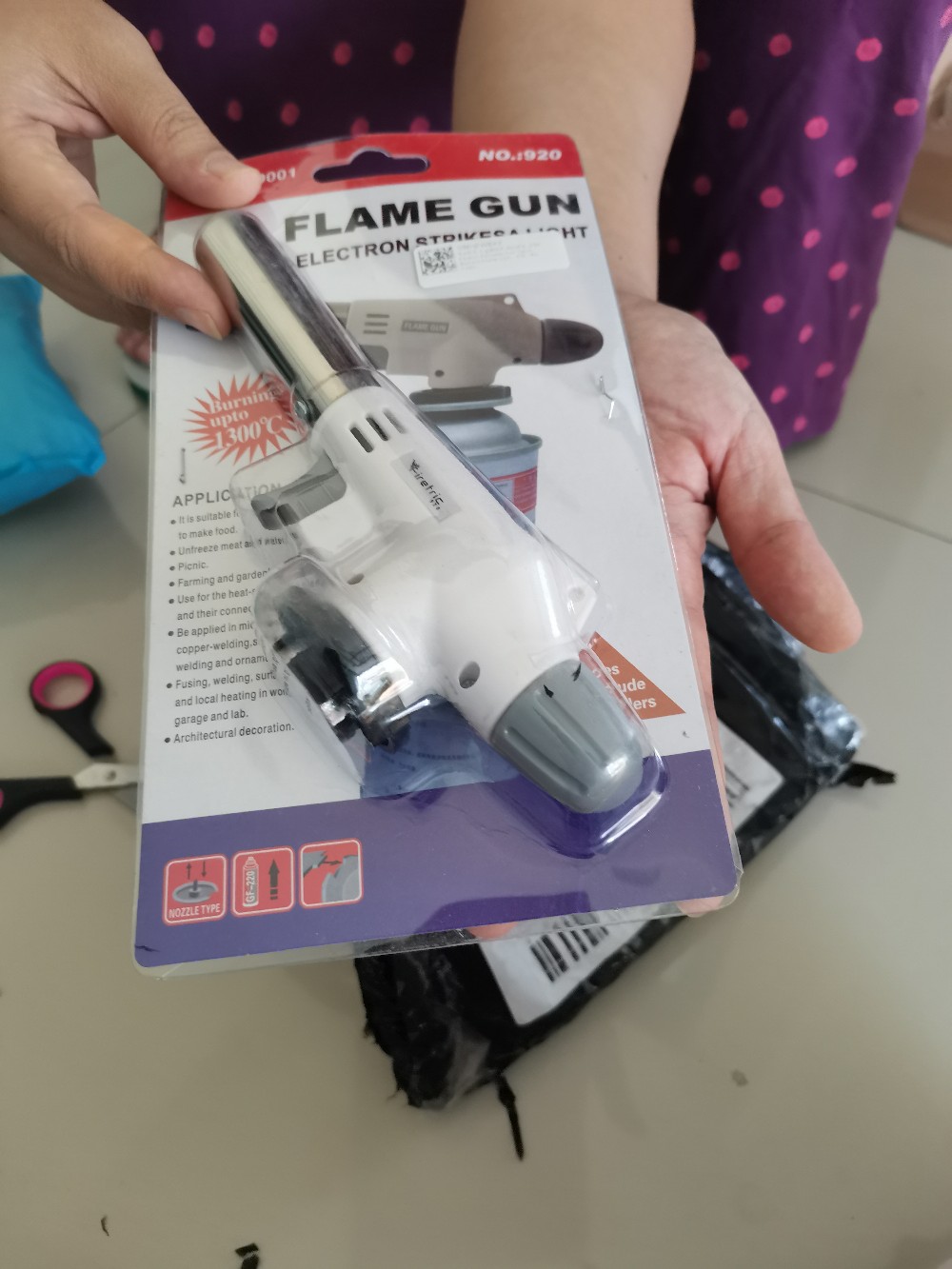 [gas Khusus Pulau Jawa] Kepala Portable Gas Torch Flame Gun Butane Blow Torch