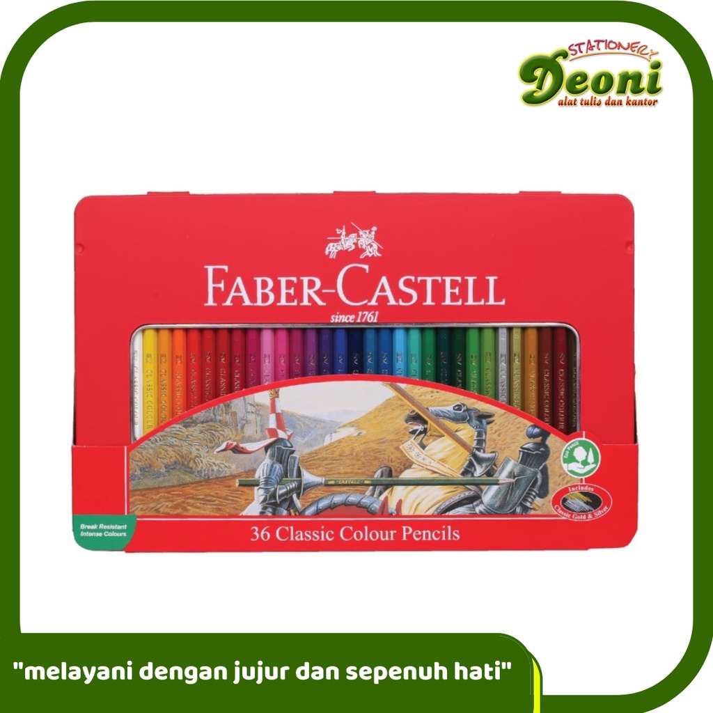 

FABER-CASTELL Classic Colour Pencil 36L Tin Case