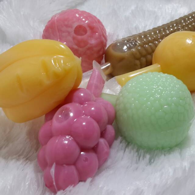 Plastik es bentuk buah campur 150pc