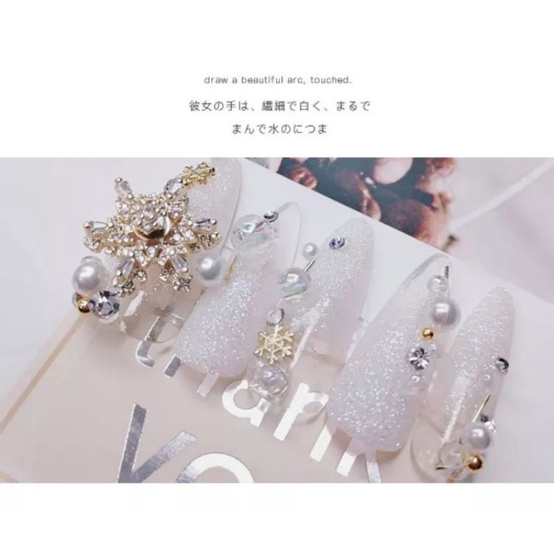 Nail Accessories Mixed Pearl Beading Set Caviar Manik Sequins Menicure Slices 3D Butterfly Nail Art