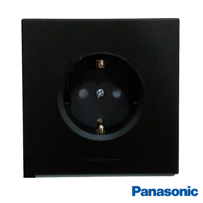 Stop Kontak Hitam Panasonic CP 1G WESJP1121 Style Matte Black