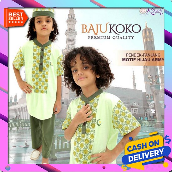 Baby Boy Jumpsuit / Jumper Bayi Cowok 0-6 Bulan "A Little Muslim" Jbb-05 Kazelxzebe Setelan Baju Kok