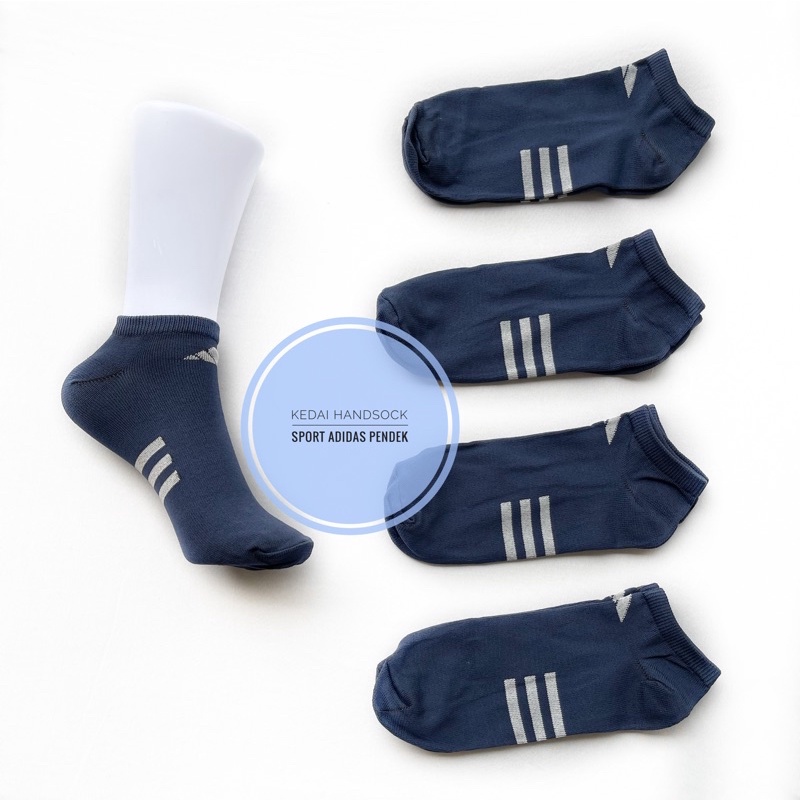 kaos kaki sport adidas pendek pria wanita