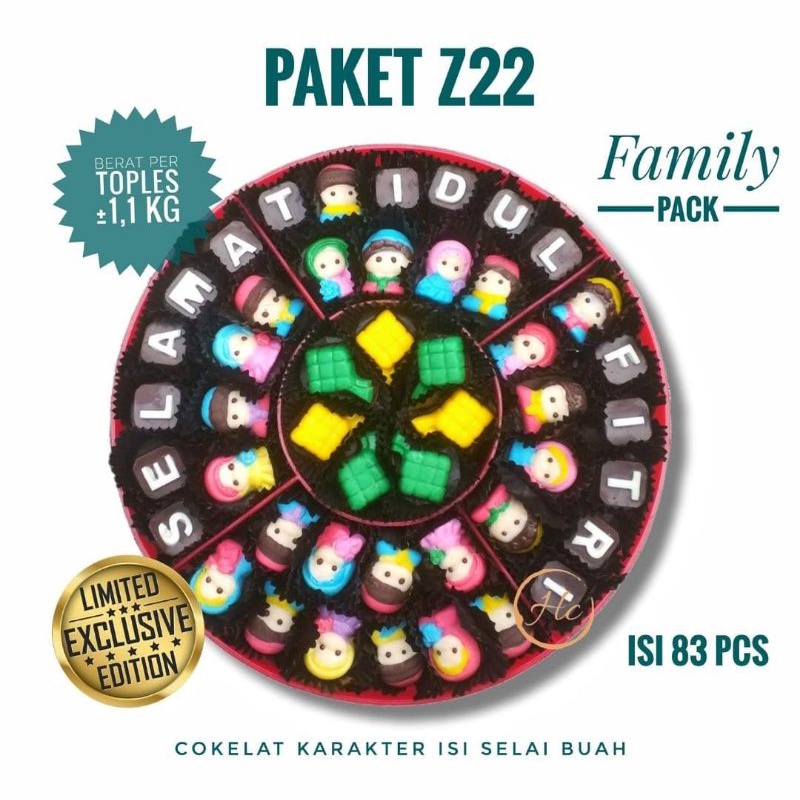 

PENGHABISAN!!! Paketan paket coklat lebaran cokelat karakter 5 sekat