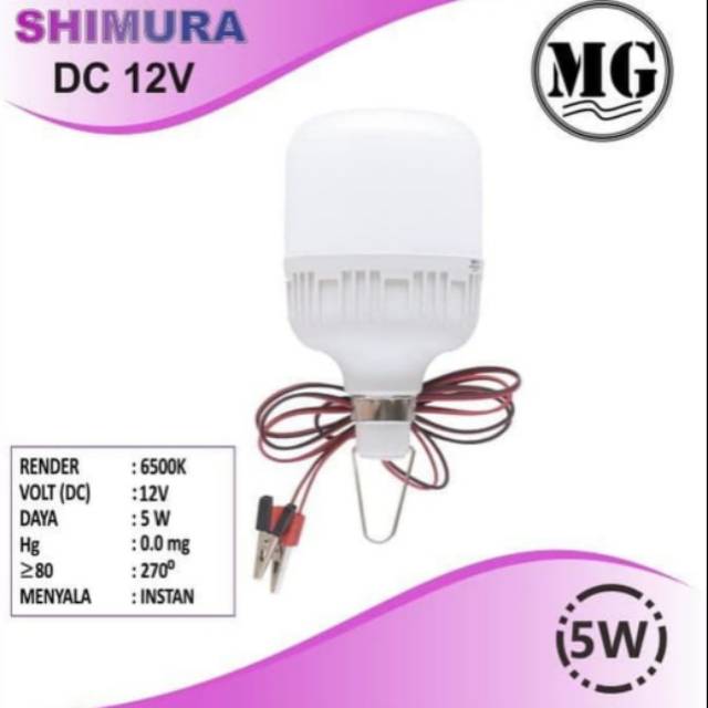 Bohlam Aki LED DC-12V 5W SHIMURA