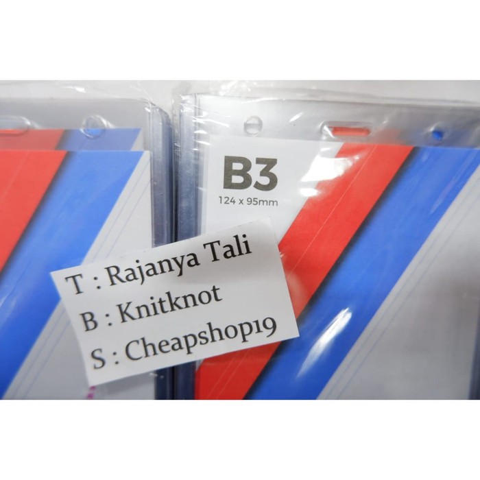 

ASKO Card Case B3 / Plastik ID Card Case Tebal Uk. B3 RJT