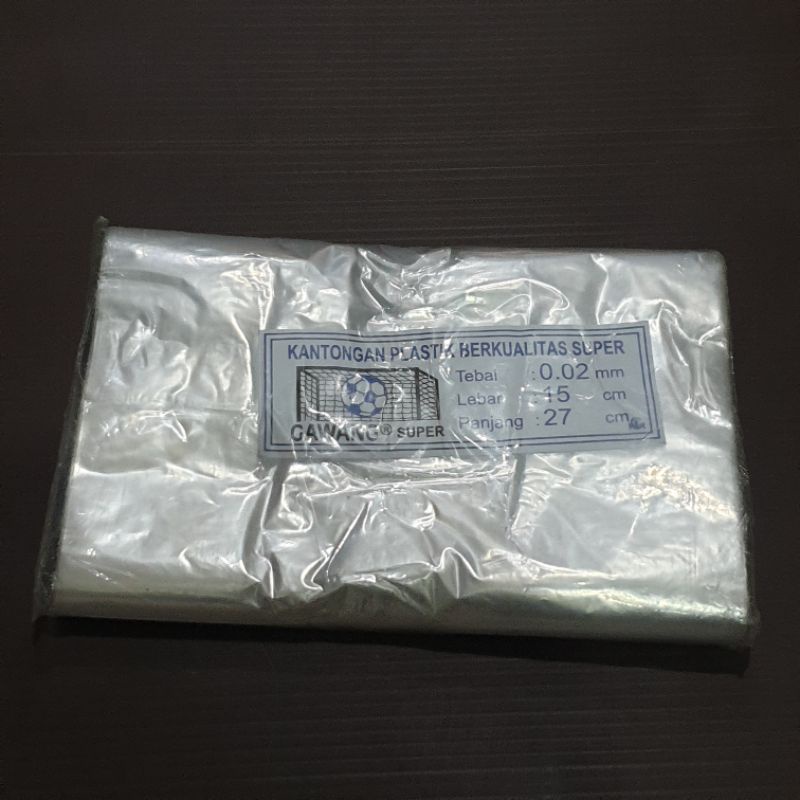 Kantong Plastik PP 15x27 cm Tebal 02 Cap Gawang