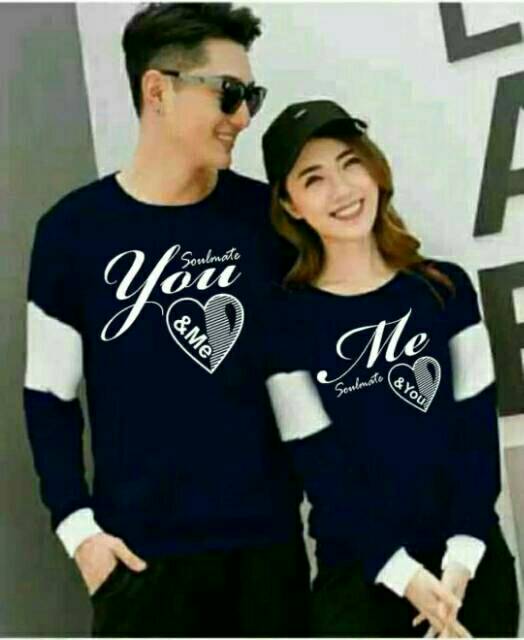 SWEATER COUPLE / SWEATER PASANGAN / BAJU COUPLE / BAJU PASANGAN YOU LOVE ME