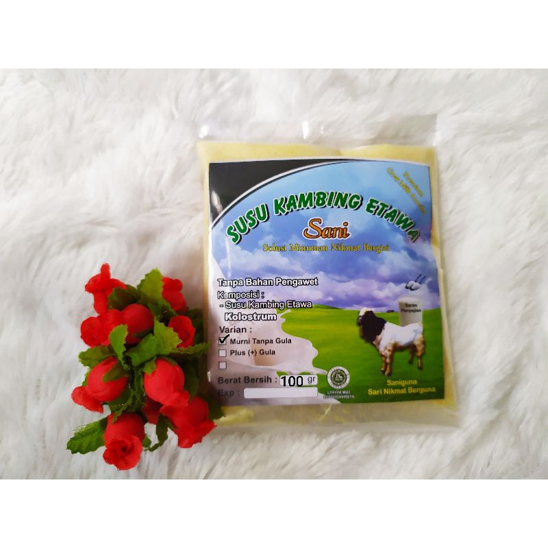 Murni colostrum susu kambing etawa 100g/1ons murni asli tanpa campuran baik untuk herbal alami susu kambing