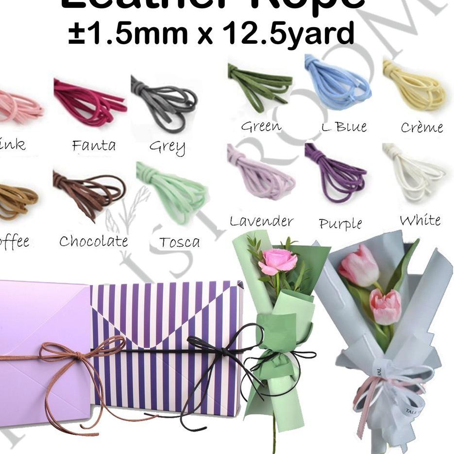 

Paling Baru Leather Rope - Tali - Ribbon - Pita - Florist - Kado - Haidah - dekorasi - gift SF5$