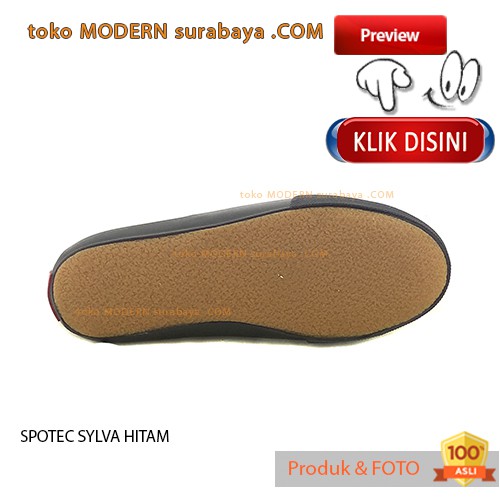 SPOTEC SYLVA HITAM sepatu sekolah pria casual sneakers