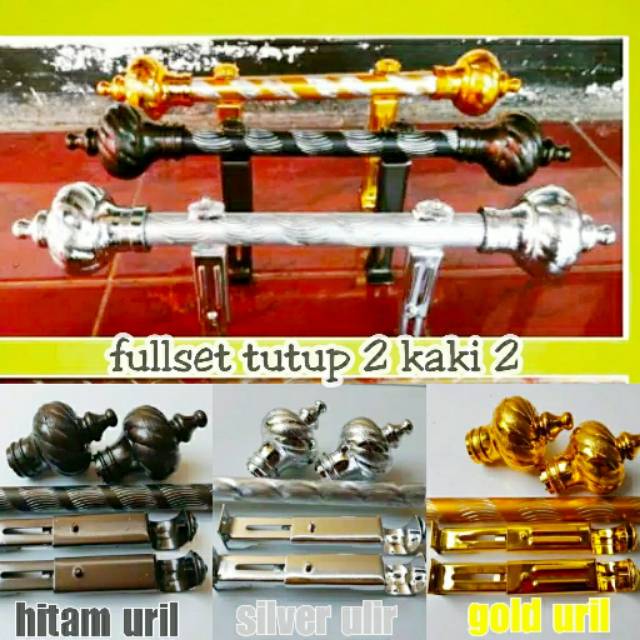 Besi Gorden Batang Gorden Rell gorden ukuran 50cm 100cm 150cm 200cm