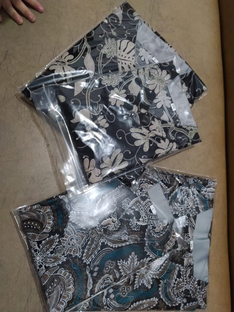 Kemeja Batik Anak Dan Ayah Batik Modern Lengan Pendek By Little Batik, Sidoasih Baturaden Kerang