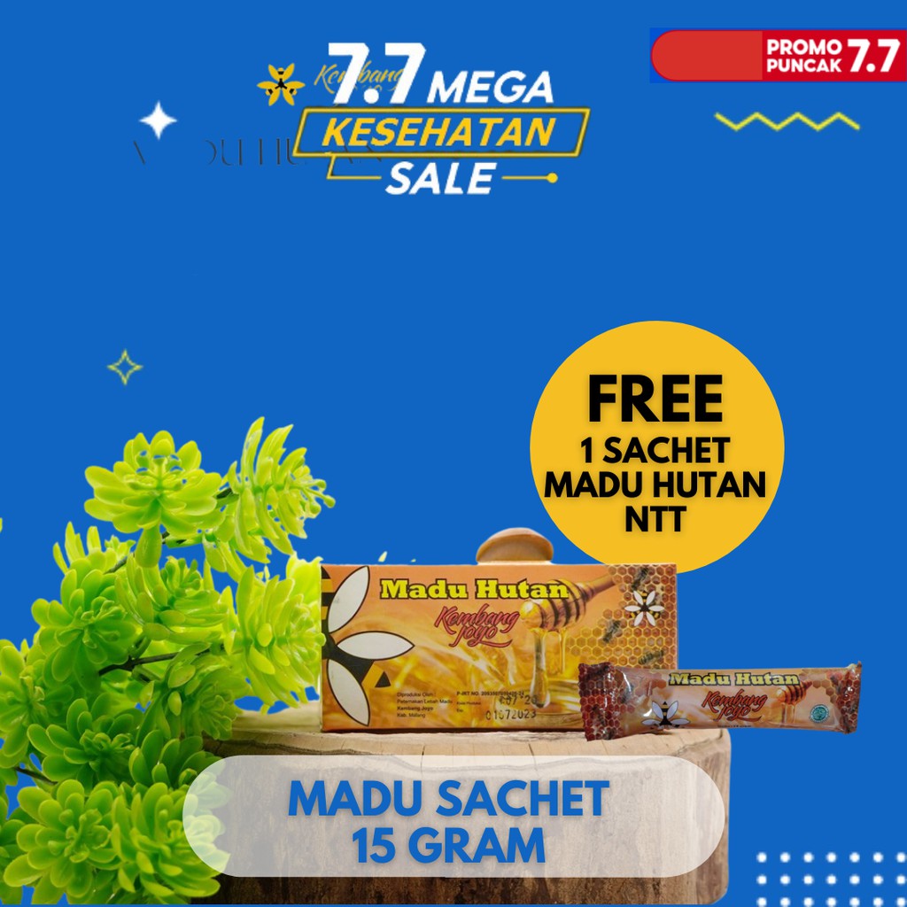 

Madu Hutan Sachet - Madu Asli Kembang Joyo 5 Sachet @15 Gram