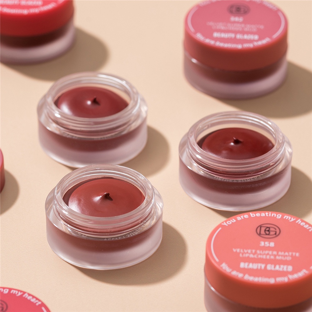 Beauty Glazed Lip And Cheek Blusher Beauty Glazed Lip Matte Lip Balm Lip Mud  BeautyGlazed Blusher Lip And Cheek BeautyGlazed