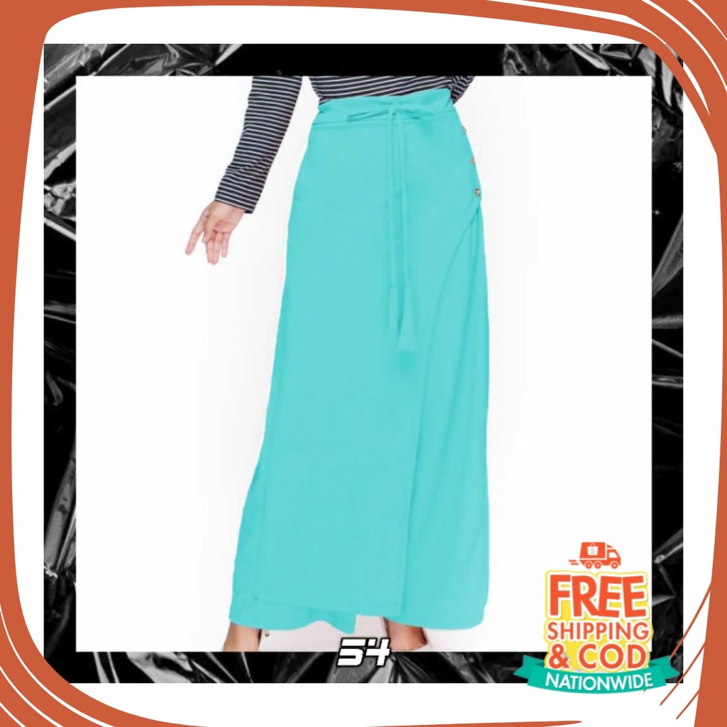 Plisket Jins Dnim MEkar biru merah hitam kuning hijau putih abu /  Celana Panjang Wanita Celana Cewe