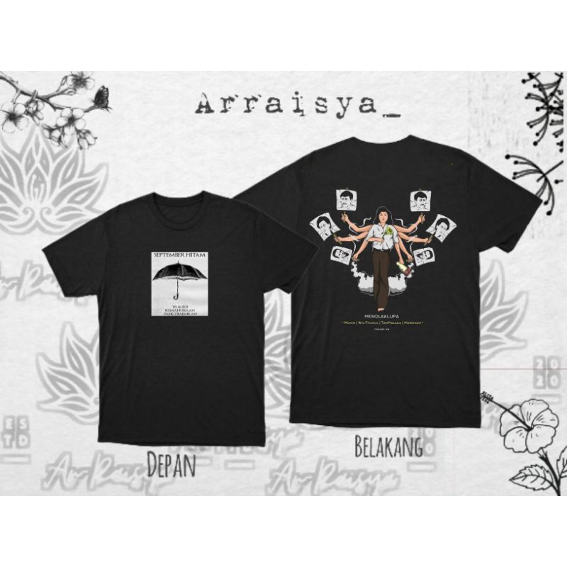 Kaos munir/T-shirt munir/Kaos menolak lupa/T-shirt menolak lupa/Baju menolak lupa/Baju menolak lupa/