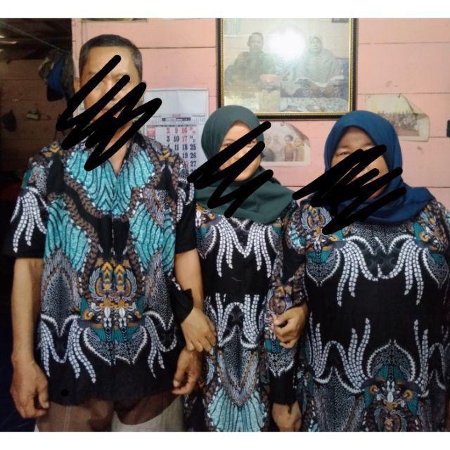 Batik Couple Keluarga Sania Ruffle Ori Ndoro Jowi Dnt Motif Madu