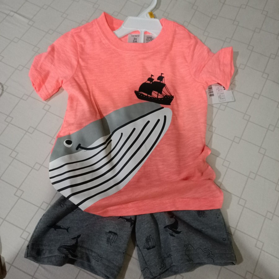 baju anak carter with tag 3 tahun