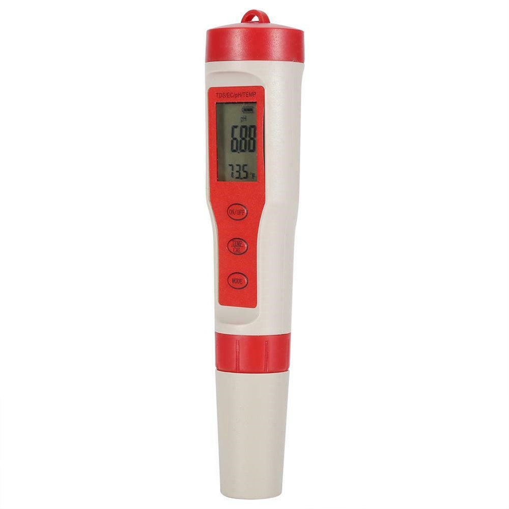 ✫〖ready to ship/COD〗✫ 4 in 1 PH / EC / TDS / TEMP Meter Uji Digital LCD Monitor Kualitas Air