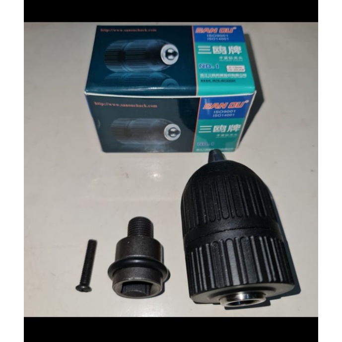 adaptor bor impact wernch + kepala bor 10 mm drill keyless