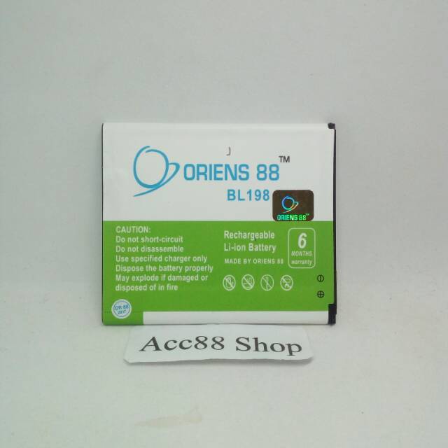 Baterai Batre Battery Double Power OR88/Oriens88 BL198 - A830 S890