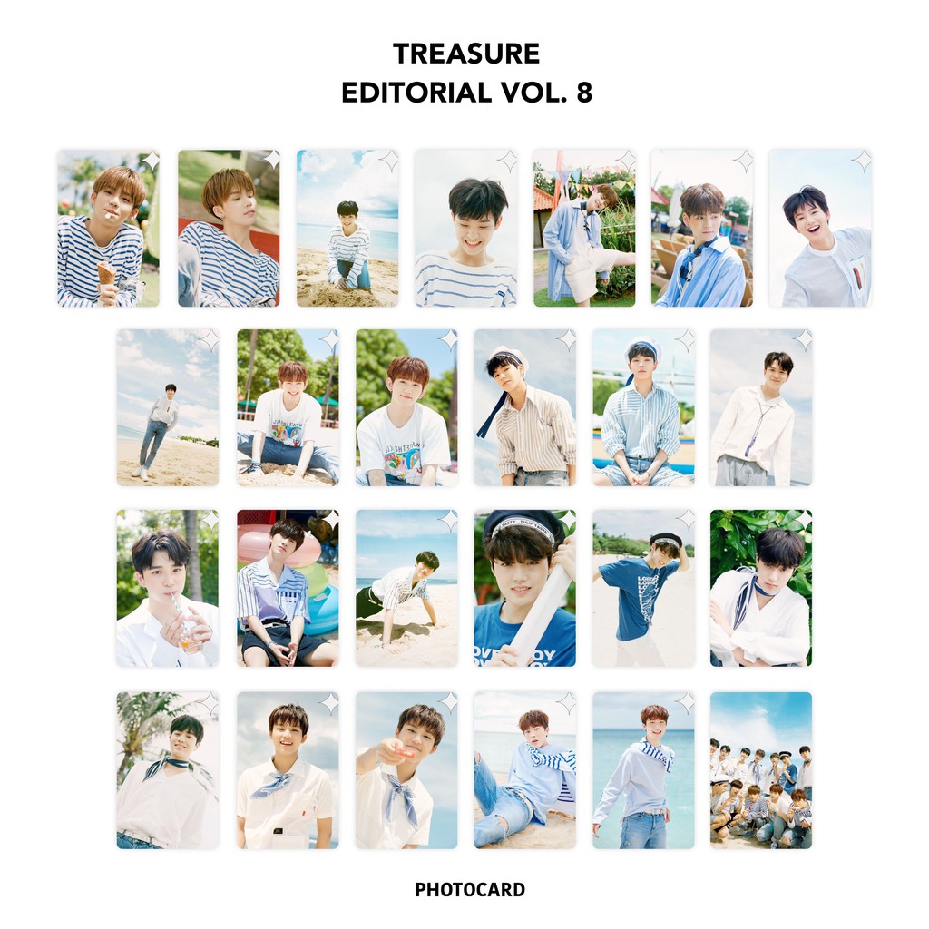 Photocard Treasure Editorial Volume 8 Isi 25 pcs