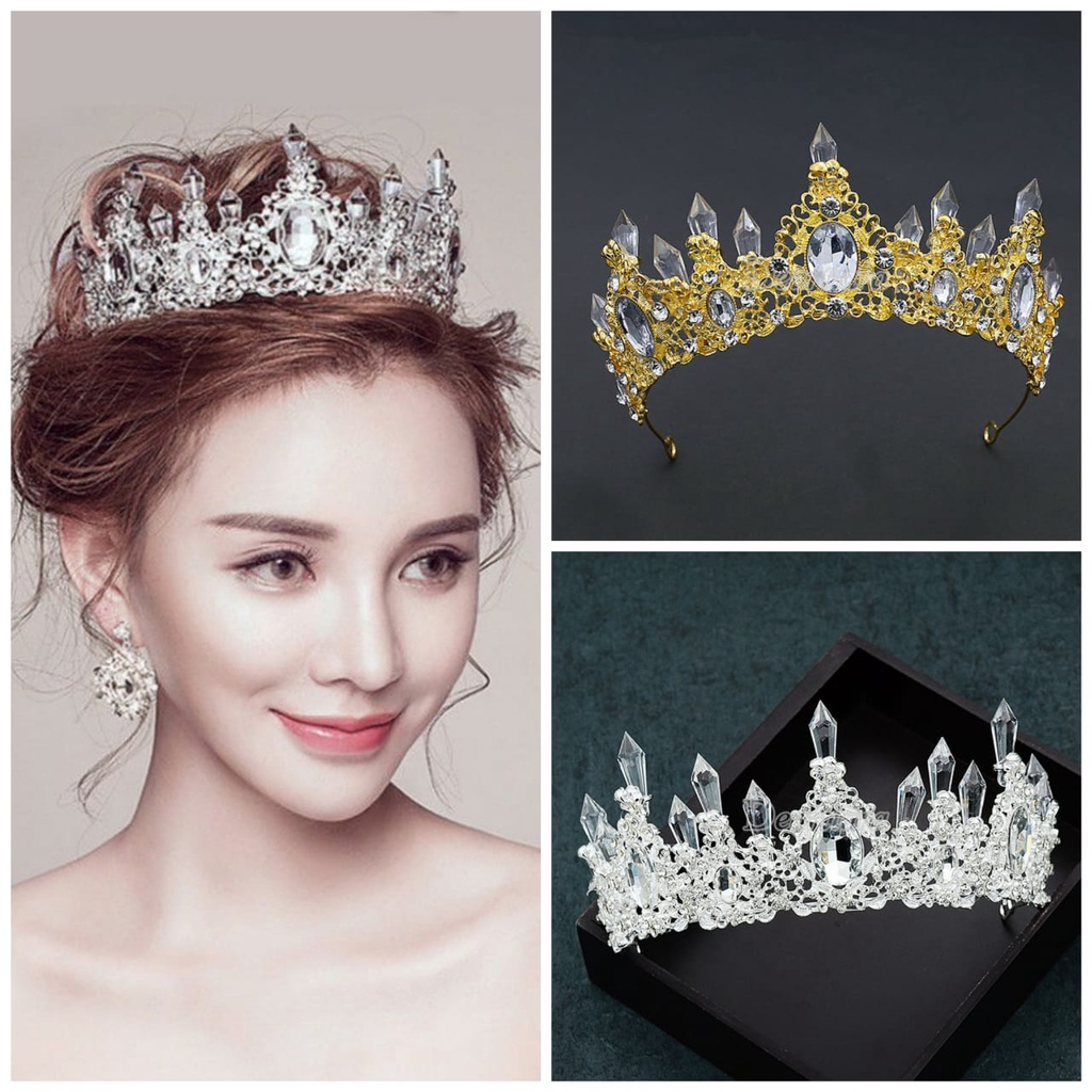 Diamond Light Crown - Mahkota Bridal Colorfull - Mahkota Pengantin