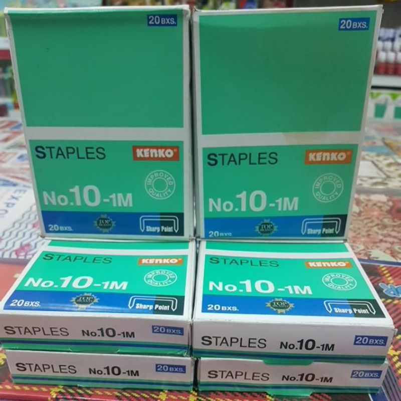 

Isi staples kenko no 10 (1 Pak isi 20 kotak kecil)