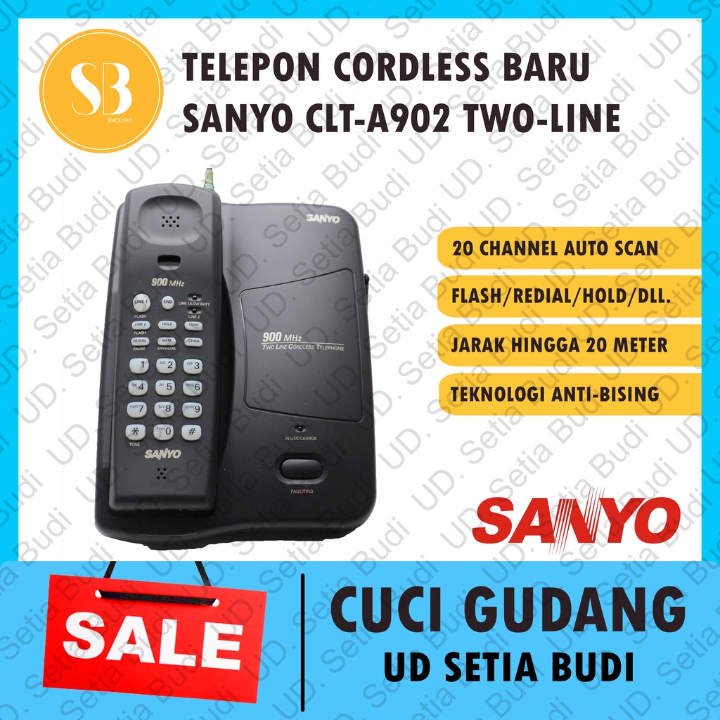 Telepon Wireless Cordless Sanyo CLT A902 Baru Murah