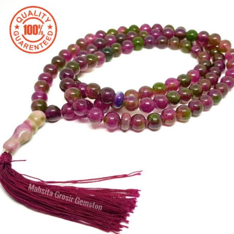 TASBIH BATU RUBY TANZANIA 99 BUTIR