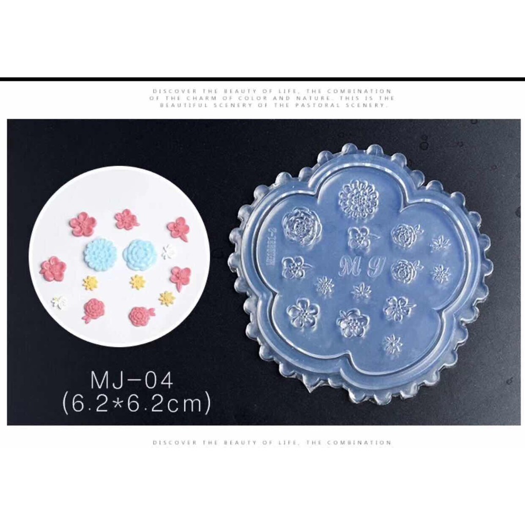 Silicon Cetakan mold 3d nailart silikon molding bunga nail art 3d Produk Good Quality