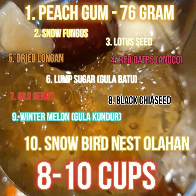 

[[BISA COD]] Paket Peach Gum Collagen Dessert Super Grade ++ Big Size untuk 8 porsi