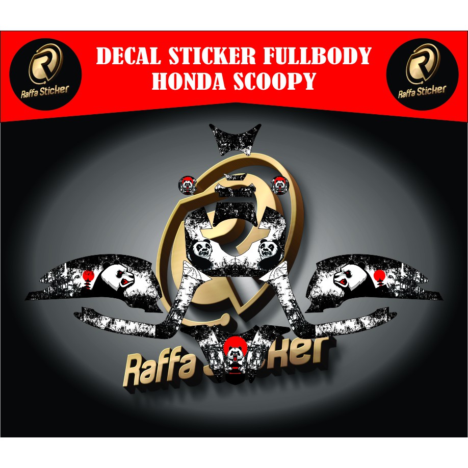 stiker decal scoopy decal stiker scoopy stiker decal motor scoopy decal stiker all new scoopy PANDA