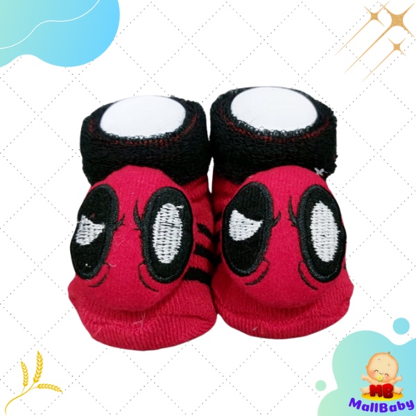 Kaos Kaki Bayi Boneka 3D Lucu (0-1 Tahun) - Superhero Karakter Banyak Pilihan Motif