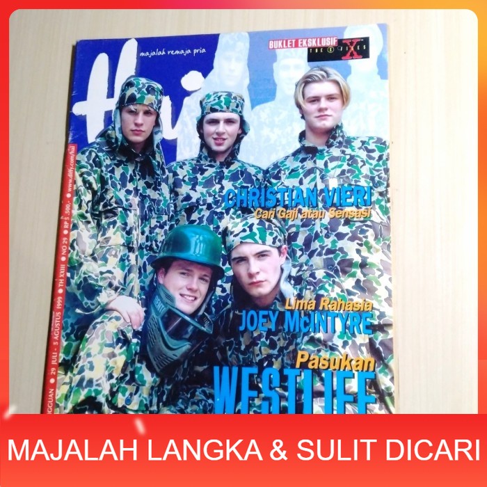 Majalah HAI No.29 Jul 1999 WESTLIFE (RARE ITEM) Langka