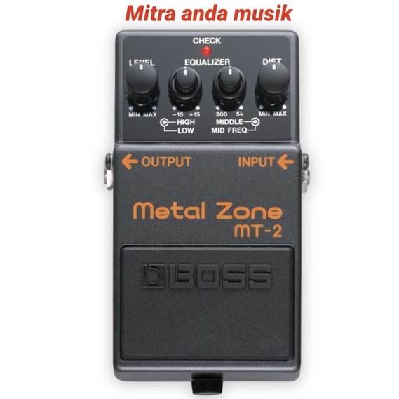 Effect efek gitar stompbox boss mt2 metal zone