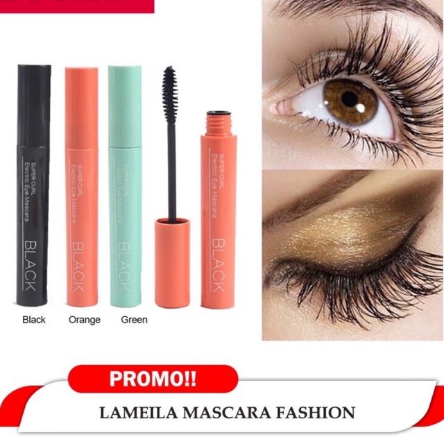 Lameila Electric Eye Mascara 3D Waterproof Anti Air &amp; Tahan lama ALIS LENTIK PANJANG HITAM