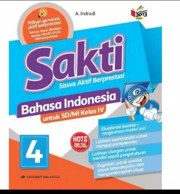 ORI satu paket buku siswa sakti k13;Erlangga kelas 4 edisi revisi terbaru