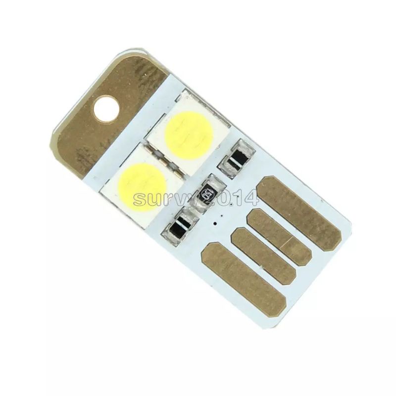 Lampu mini led usb 2 mata led lampu darurat/camping/malam