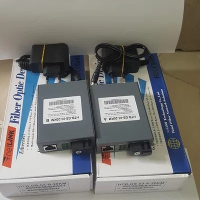 HTB Converter LAN to Fiber GS03 10/100/1000Mbps (Gigabit) - Single mode