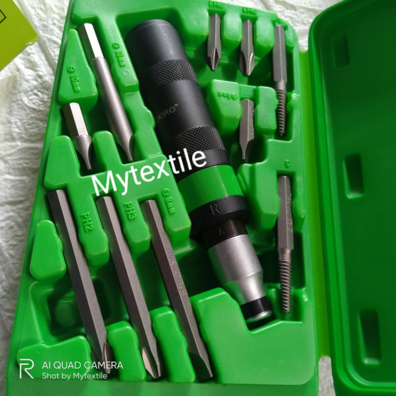 obeng dok/ ketok 11 pcs  impact driver set 11pcs tekiro