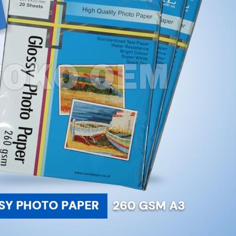 

Glossy Photo Paper Coral A3 260Gsm