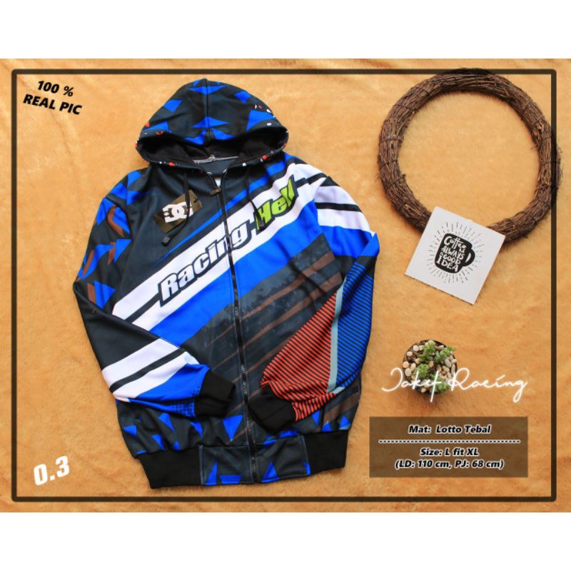 Jaket Racing //RACING HELL//JAKET dewasa//HOODIE jaket Racing
