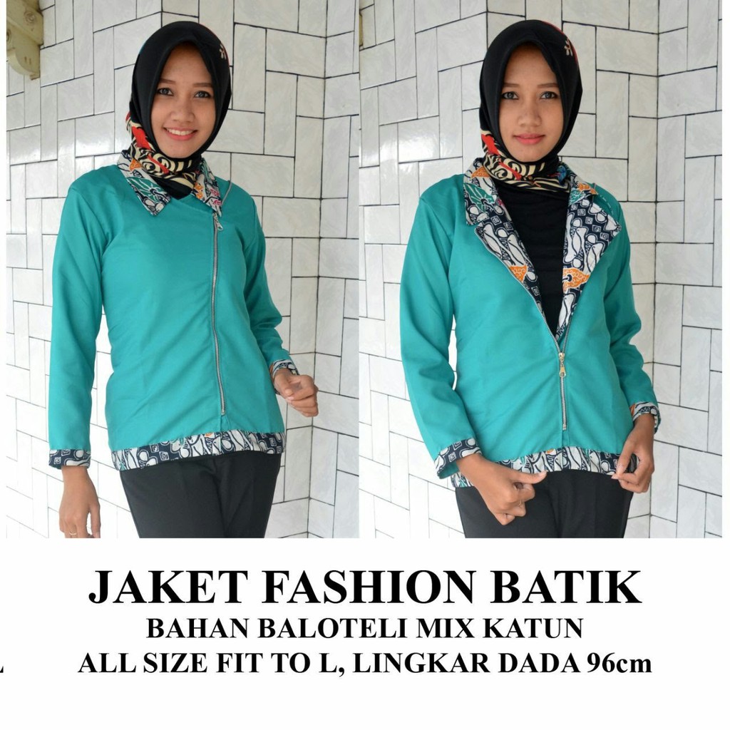Jaket Batik Wanita / batik casual / atasan batik