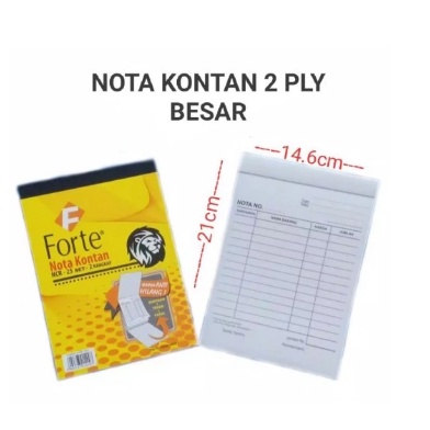 

Buku Nota Kontan Besar 2 Ply NCR Forte +