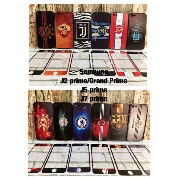 Dijual case 360 club bola samsung j2 prime grand prime j5 prime j7 prime soccer club juventus